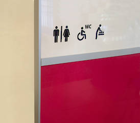 Orientierungstafel mit Trennsteg