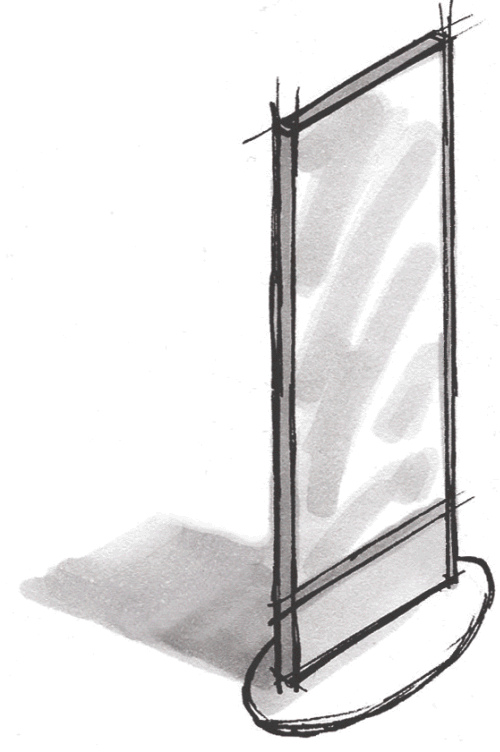 Orientierungstafel freistehend