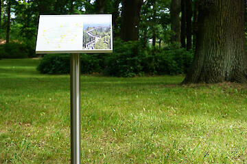 Edelstahlpultschild A3