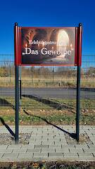 Flex Aufsteller 900x600mm, Säulen RAL 7016, Schelle RAL 3005